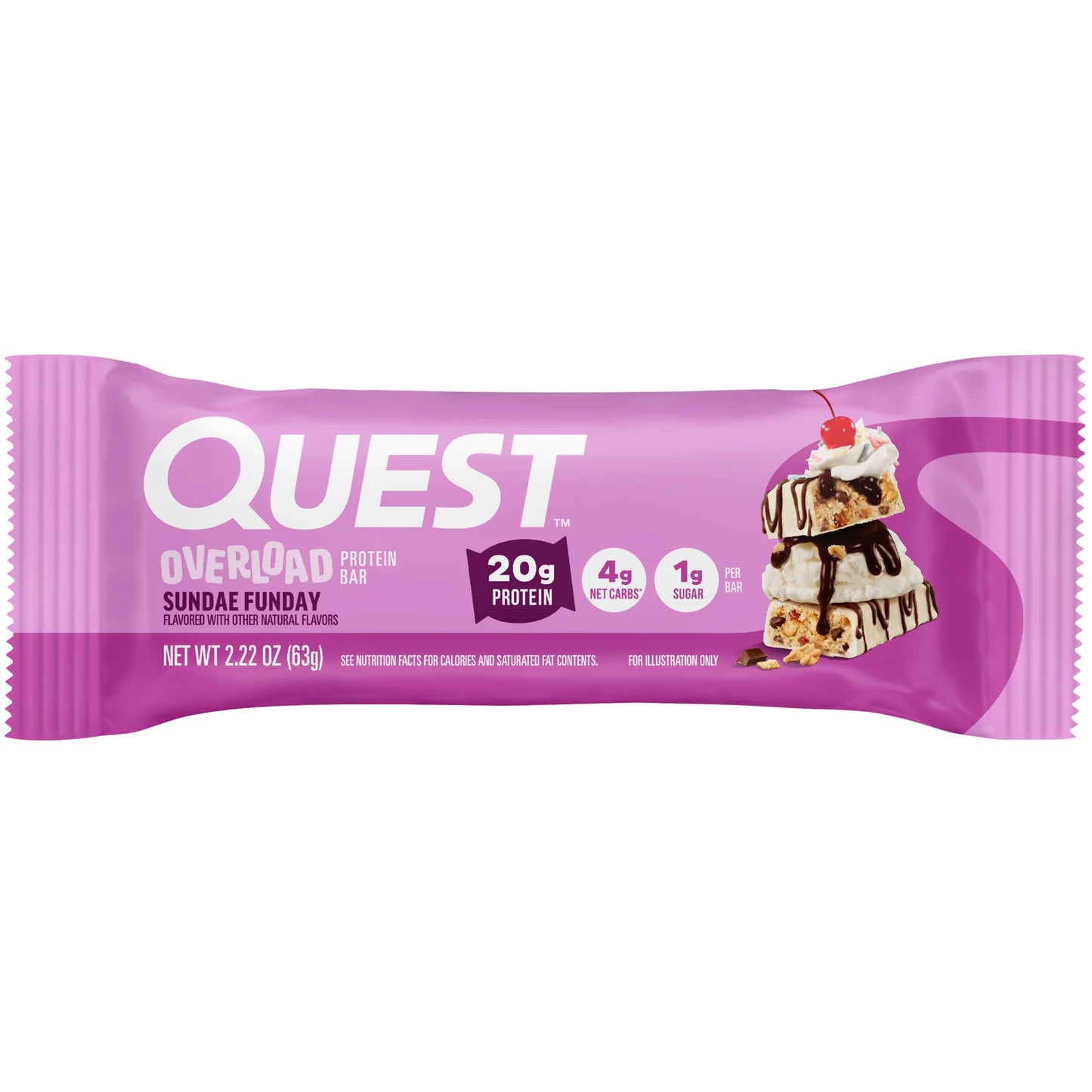 Quest - Overload Barre de protéine 60g