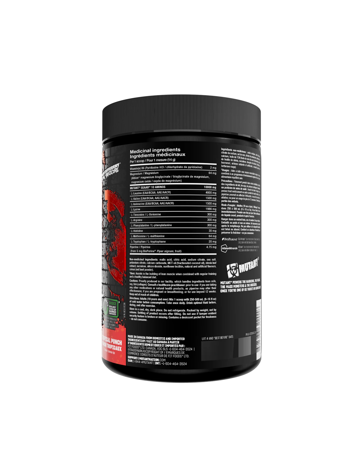 Mutant - GEAAR 378g - 5 saveurs