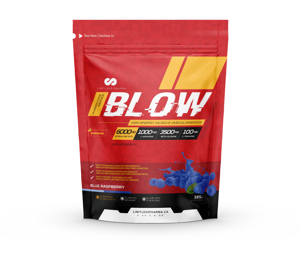 Limitless Pharma - Blow Pre-Workout - 385g - 9 saveurs