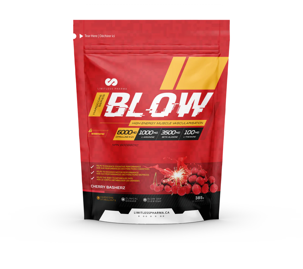Limitless Pharma - Blow Pre-Workout - 385g - 9 saveurs