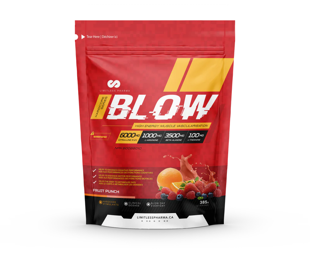 Limitless Pharma - Blow Pre-Workout - 385g - 9 saveurs