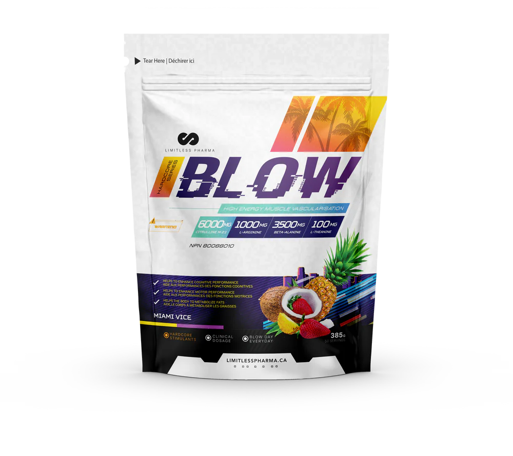 Limitless Pharma - Blow Pre-Workout - 385g - 9 saveurs