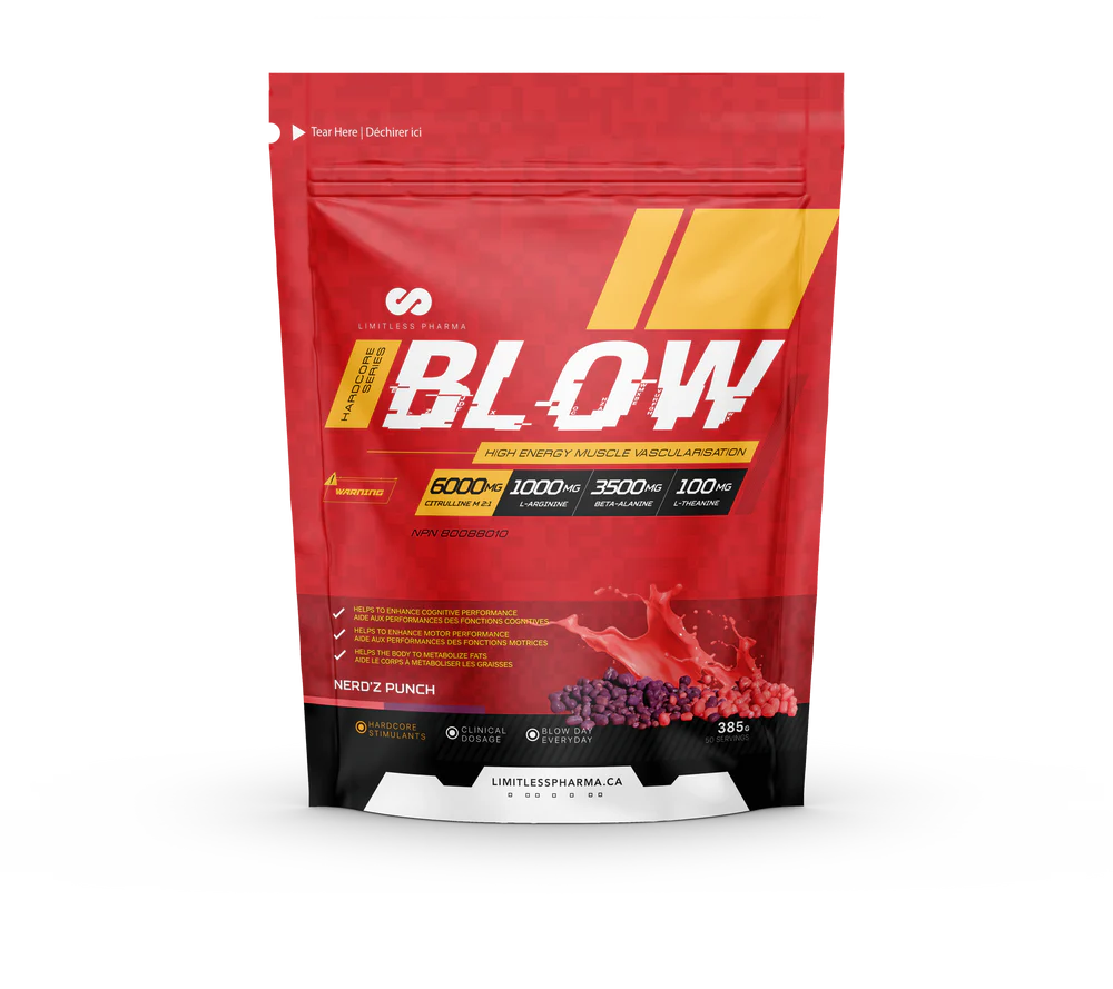 Limitless Pharma - Blow Pre-Workout - 385g - 9 saveurs