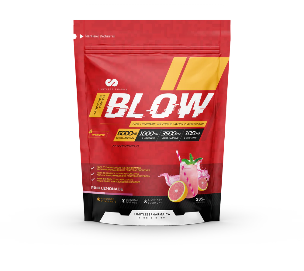 Limitless Pharma - Blow Pre-Workout - 385g - 9 saveurs