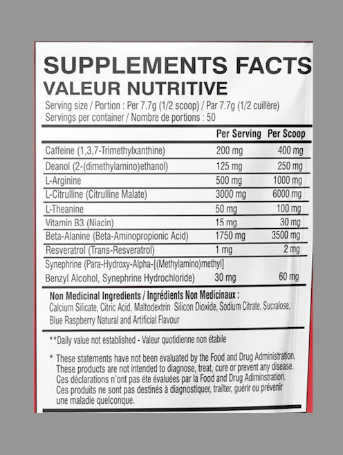 Limitless Pharma - Blow Pre-Workout - 385g - 9 saveurs