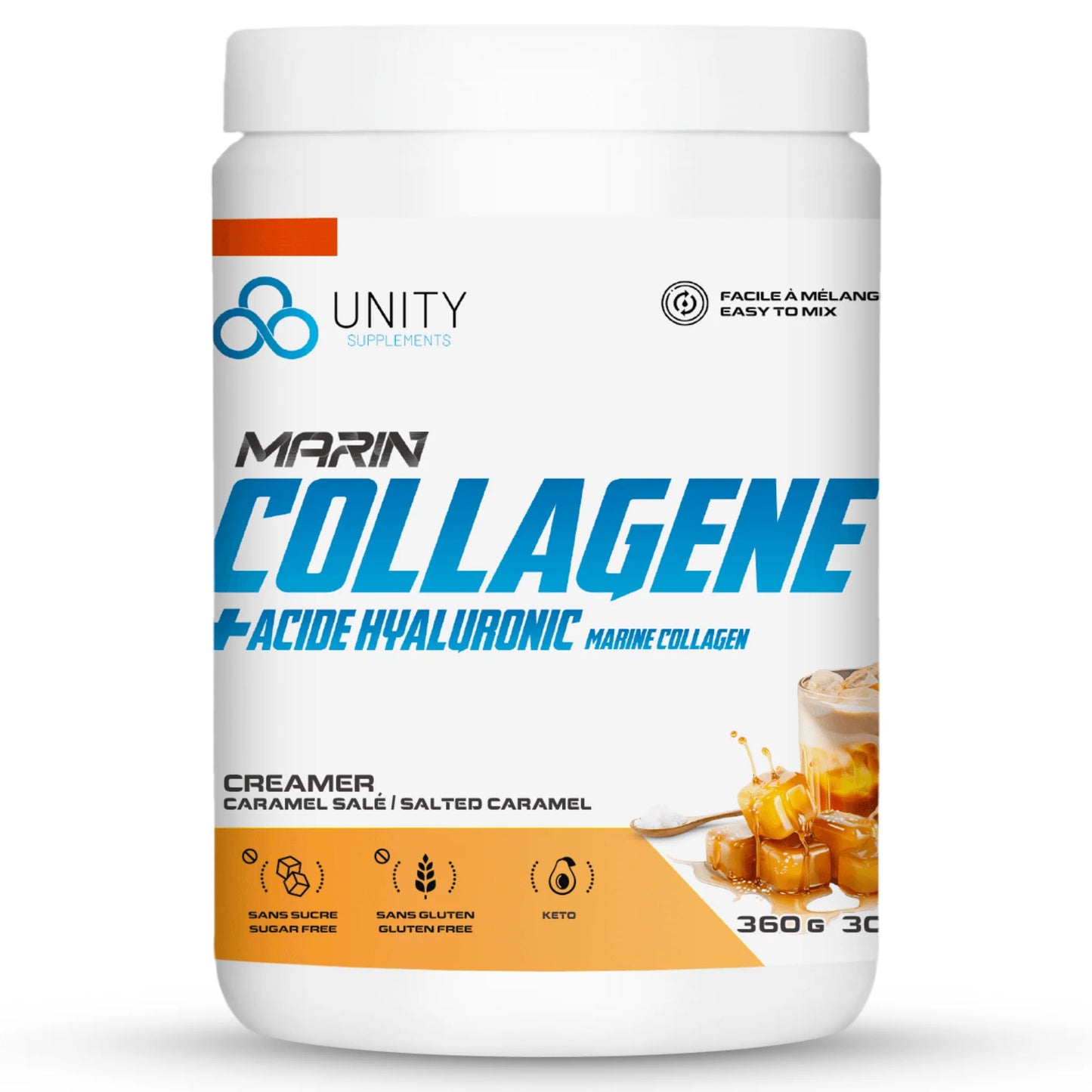 Unity - Collagene marin - 360g - Caramel sale