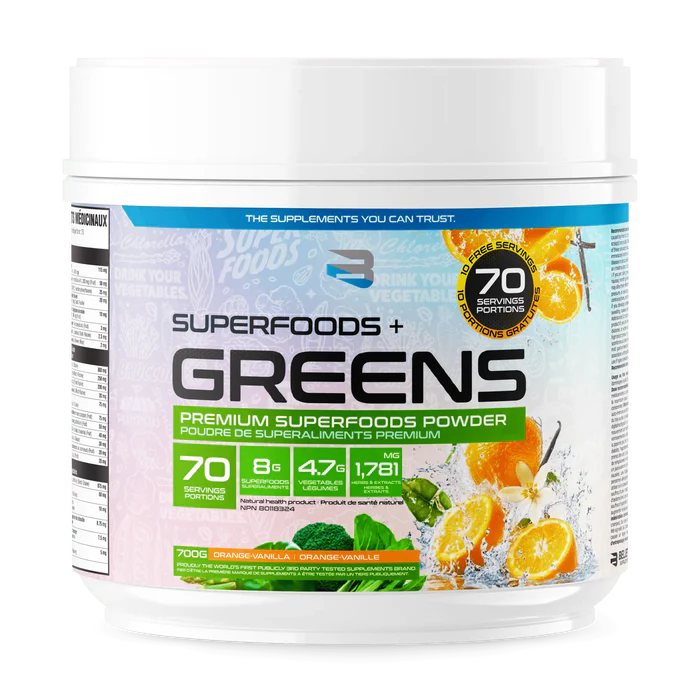 Believe - Superfood + Greens 70 portions - 700g - 3 saveurs