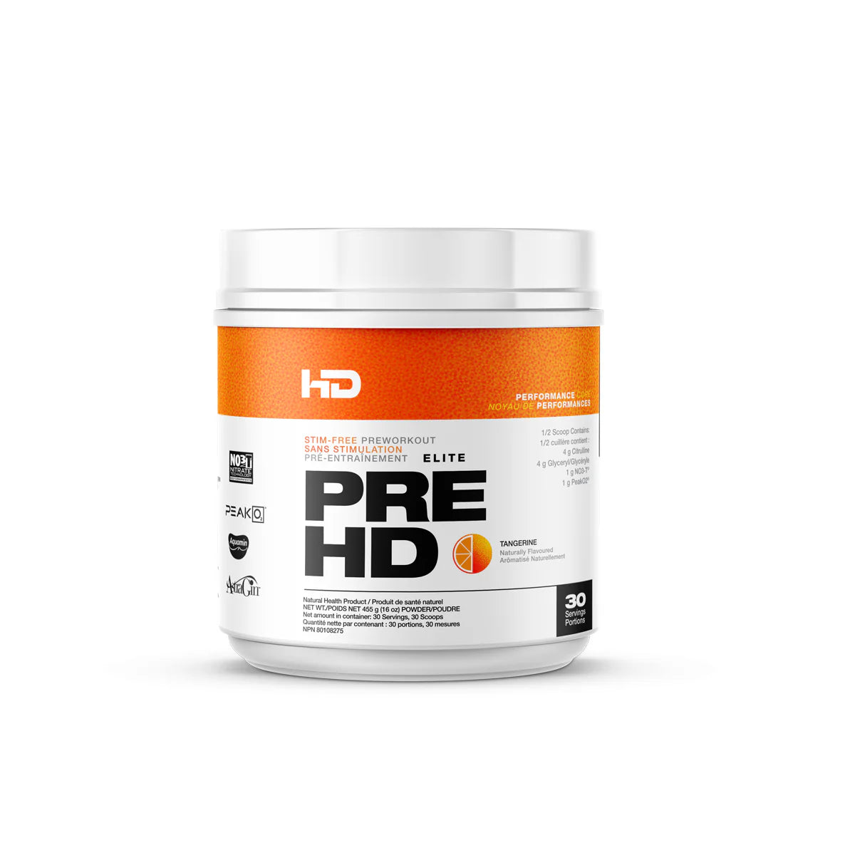 HD - Pre HD Elite sans Stim 30 portions - 3 saveurs