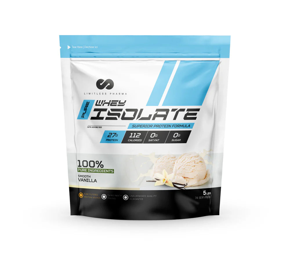 Limitless Pharma - Proteine Isolate - 5lbs - 8 saveurs