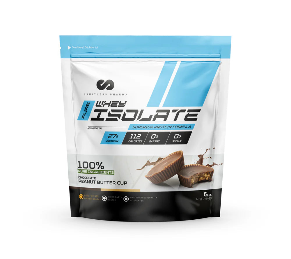 Limitless Pharma - Proteine Isolate - 5lbs - 8 saveurs