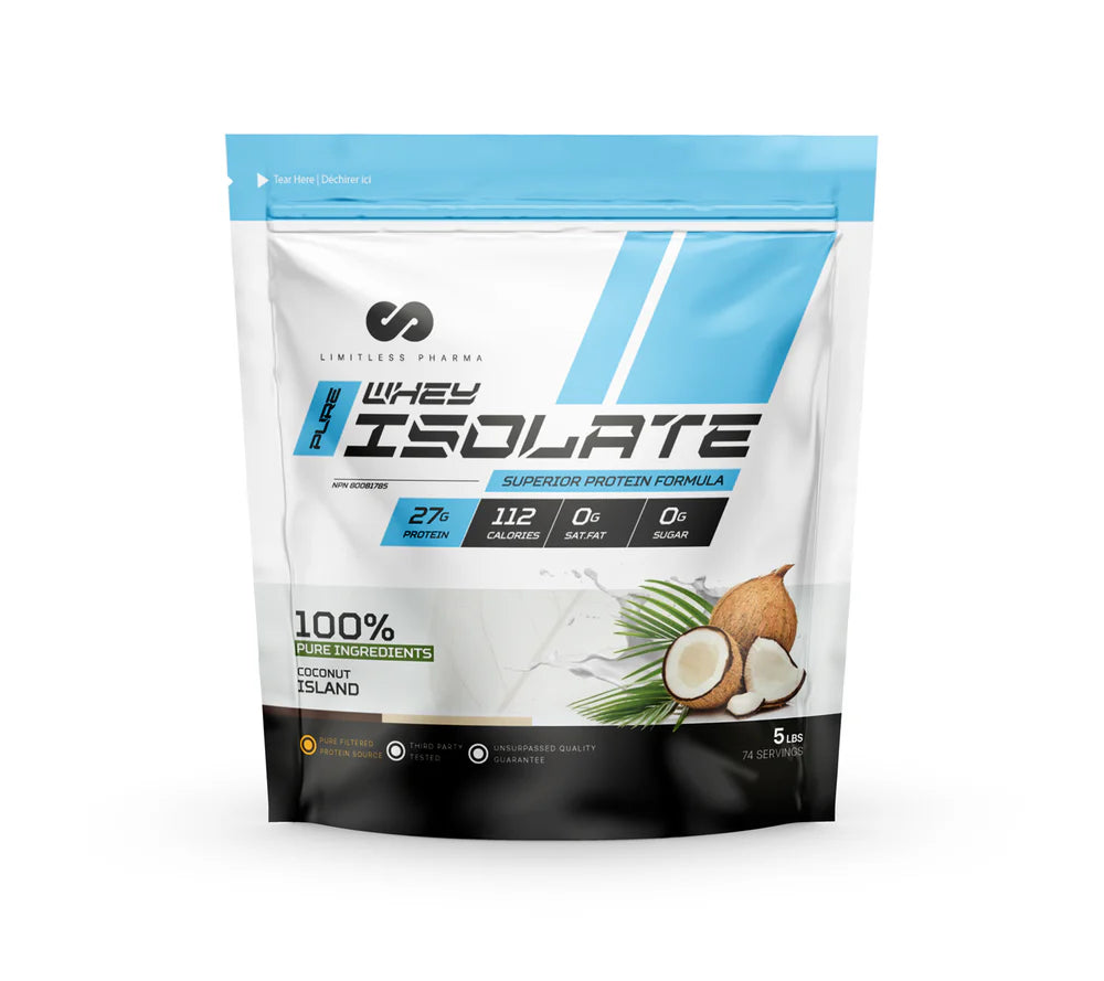 Limitless Pharma - Proteine Isolate - 5lbs - 8 saveurs