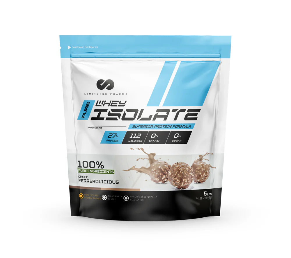 Limitless Pharma - Proteine Isolate - 5lbs - 8 saveurs