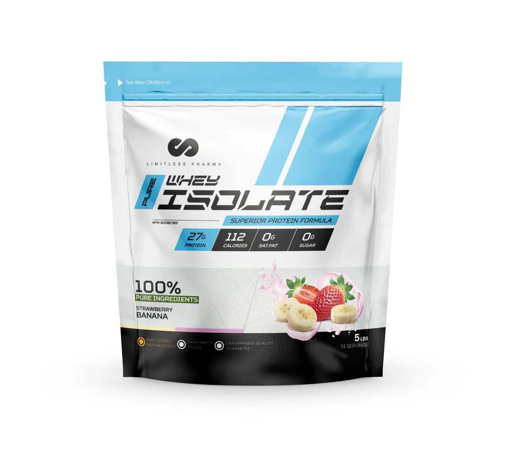 Limitless Pharma - Proteine Isolate - 5lbs - 8 saveurs
