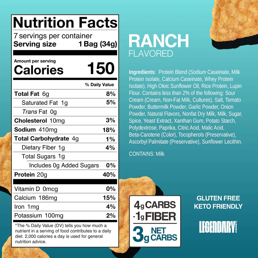 Legendary Foods Popped Protein Chips