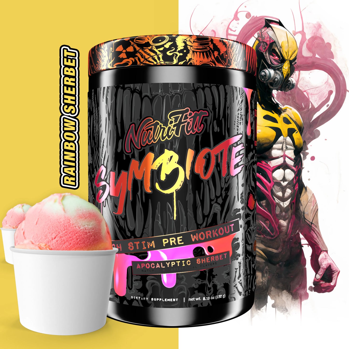 NutriFitt - Symbiote High Stim Pre Workout - 380g