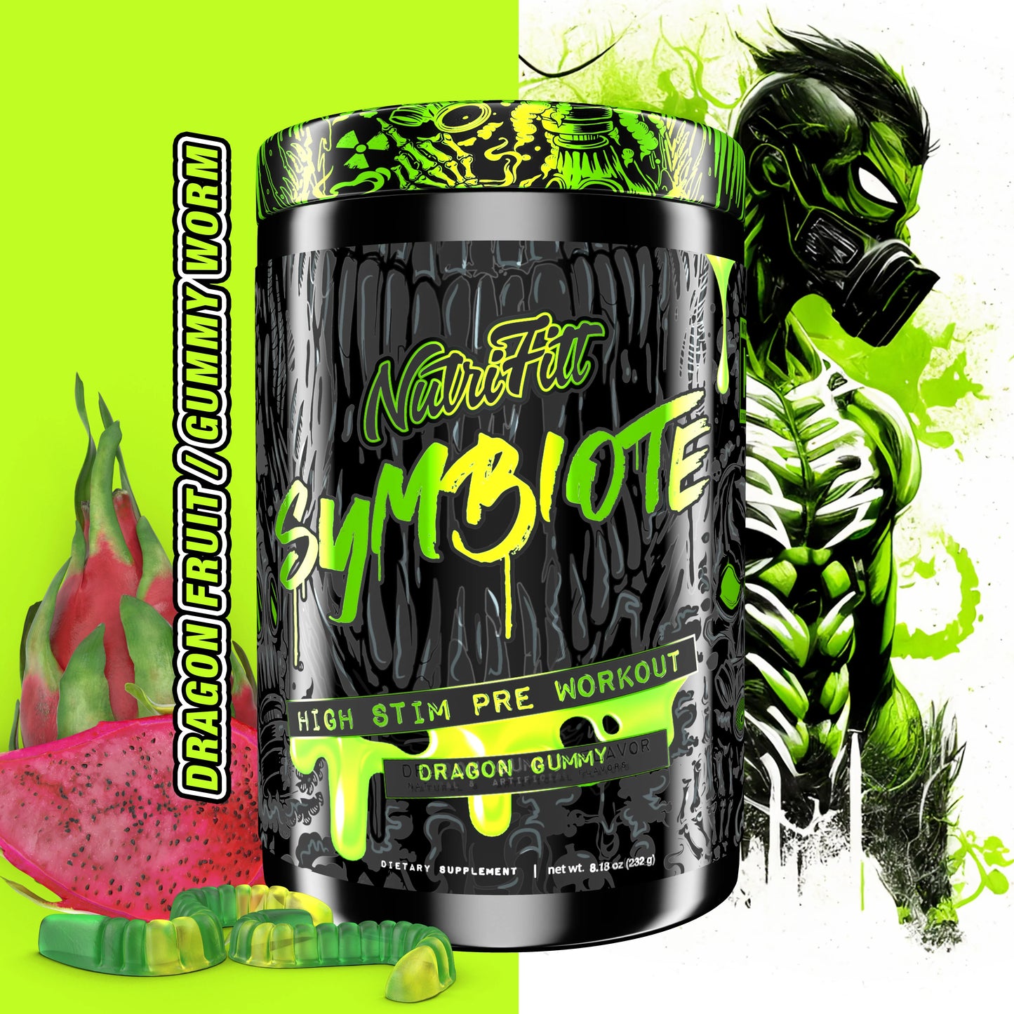NutriFitt - Symbiote High Stim Pre Workout - 380g