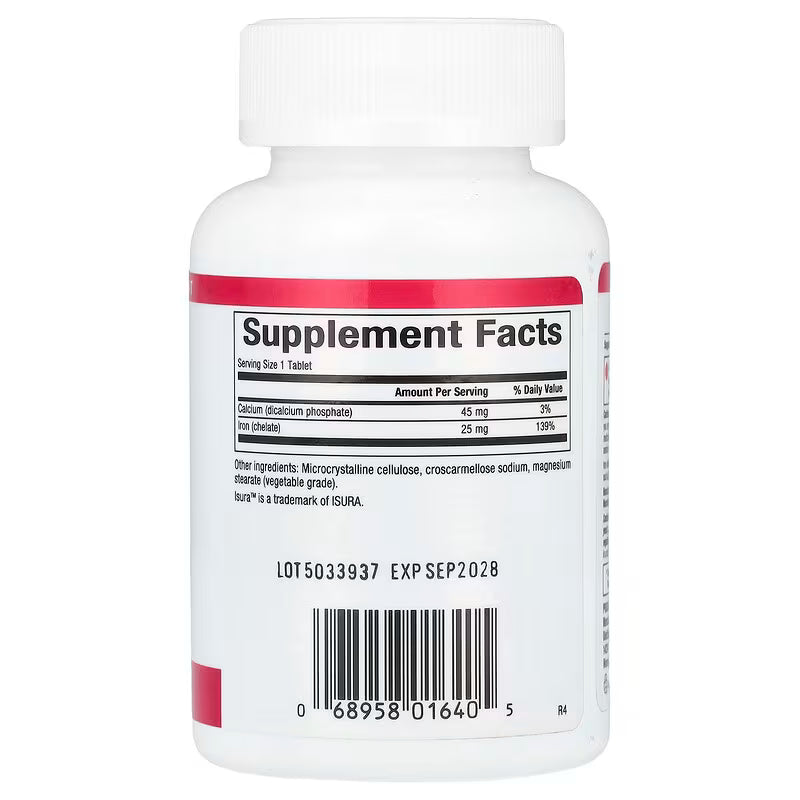 Natural factors - Iron chelate 25mg - 90 tablets