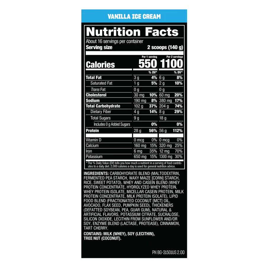 Mutant - MASS 15lbs - 5 saveurs