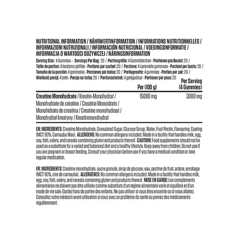 Applied Nutrition - Creatine Gummies - 20 Portions