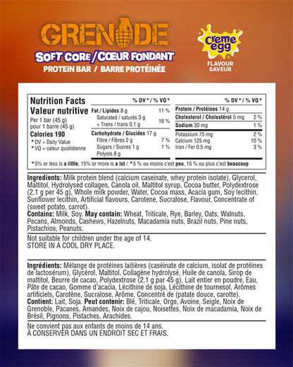 Barre Grenade - Barre Protéinée