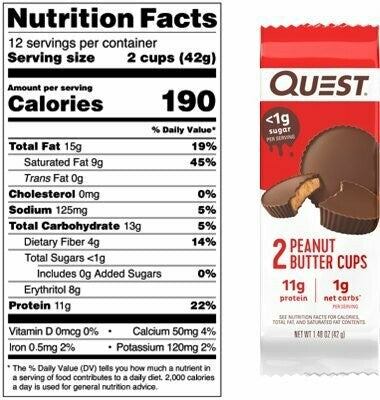Quest - peanut butter cup - 42g
