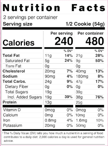 My Cookie Dealer-Biscuits Protéinés 63 g