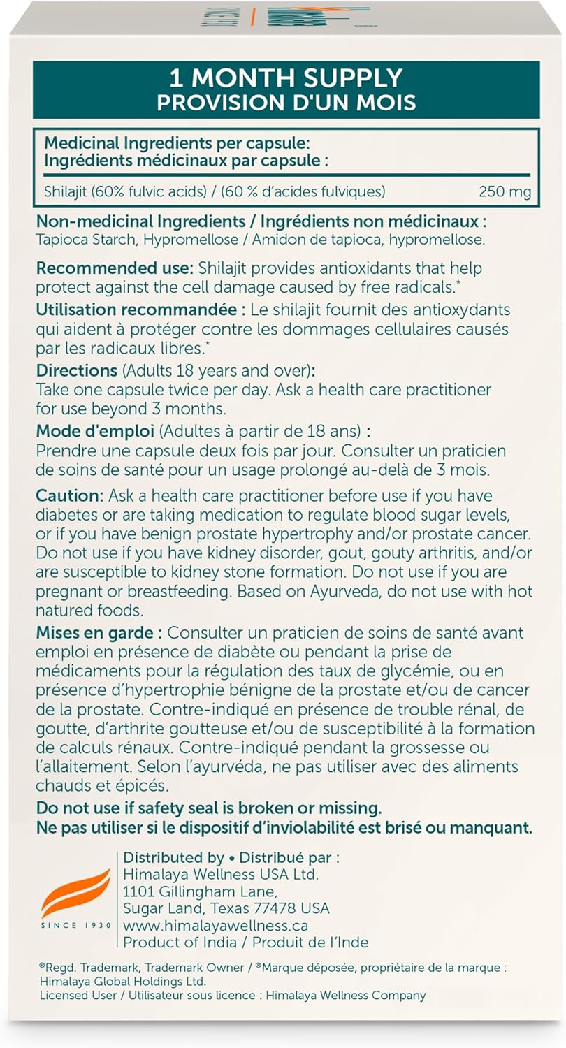 Himalaya - Shilajit 60 Capsules