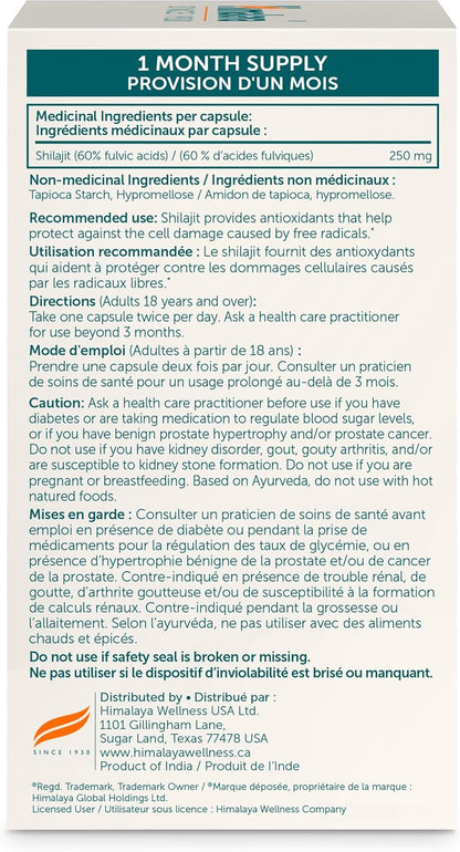 Himalaya - Shilajit 60 Capsules