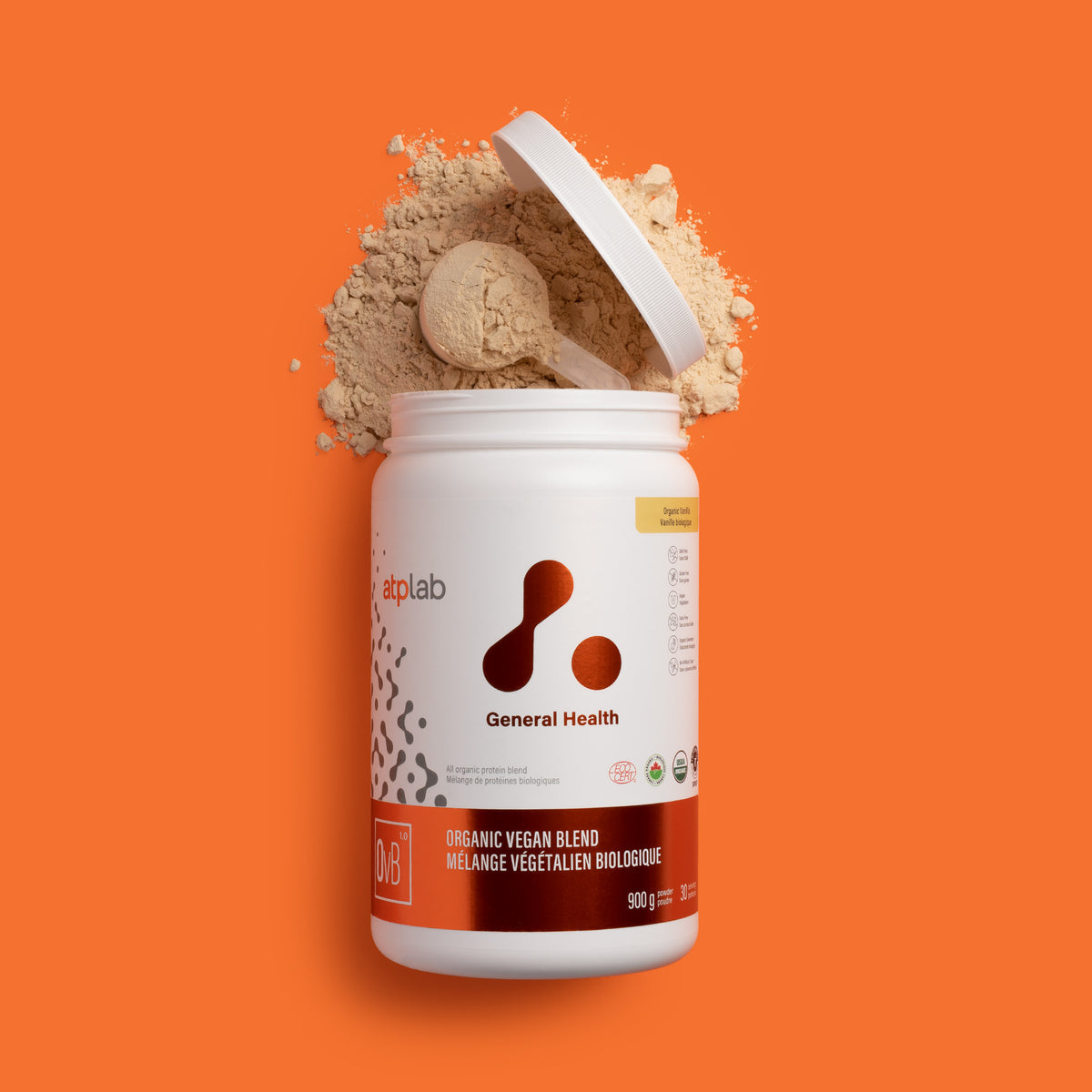 ATP Lab Organic Vegan Blend 900g - Vanille