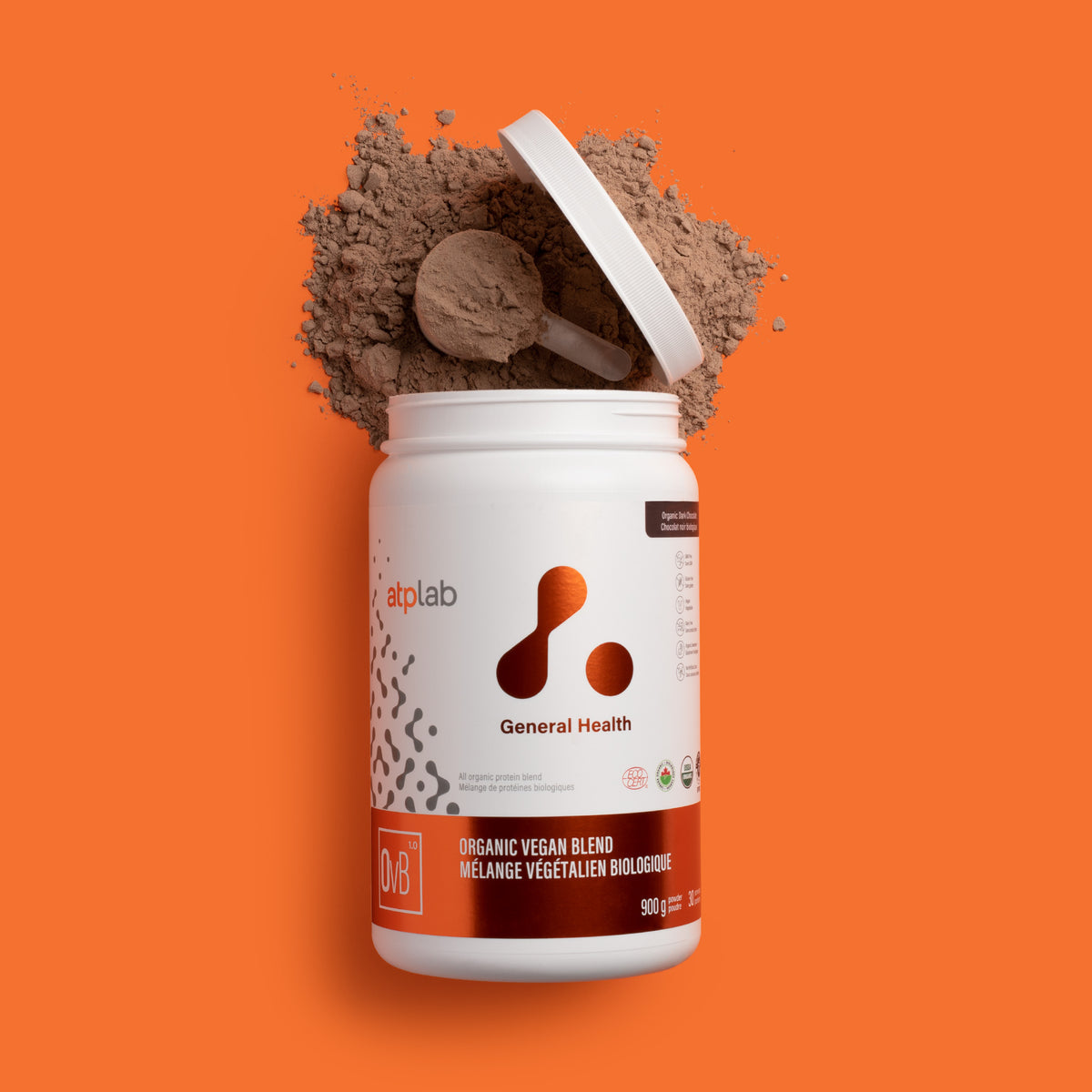 ATP Lab Organic Vegan Blend 900g - Chocolat noir
