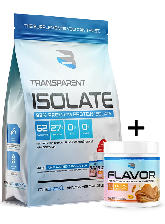 Believe - Transparent Isolate - 4.4lbs + 1 Pack de saveur 150g