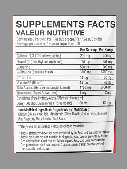 Limitless Pharma - Blow Pre-Workout - 385g - 9 saveurs