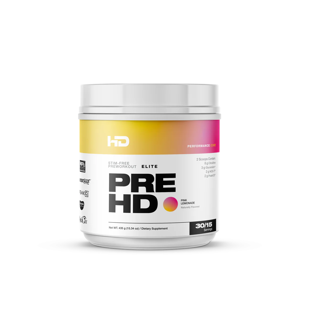 HD - Pre HD Elite sans Stim 30 portions - 3 saveurs