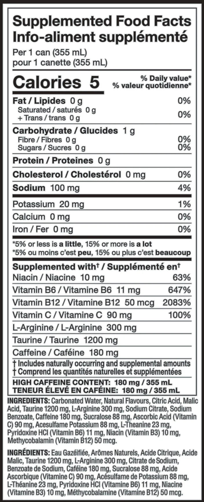 Bucked Up - Boisson Énergisante