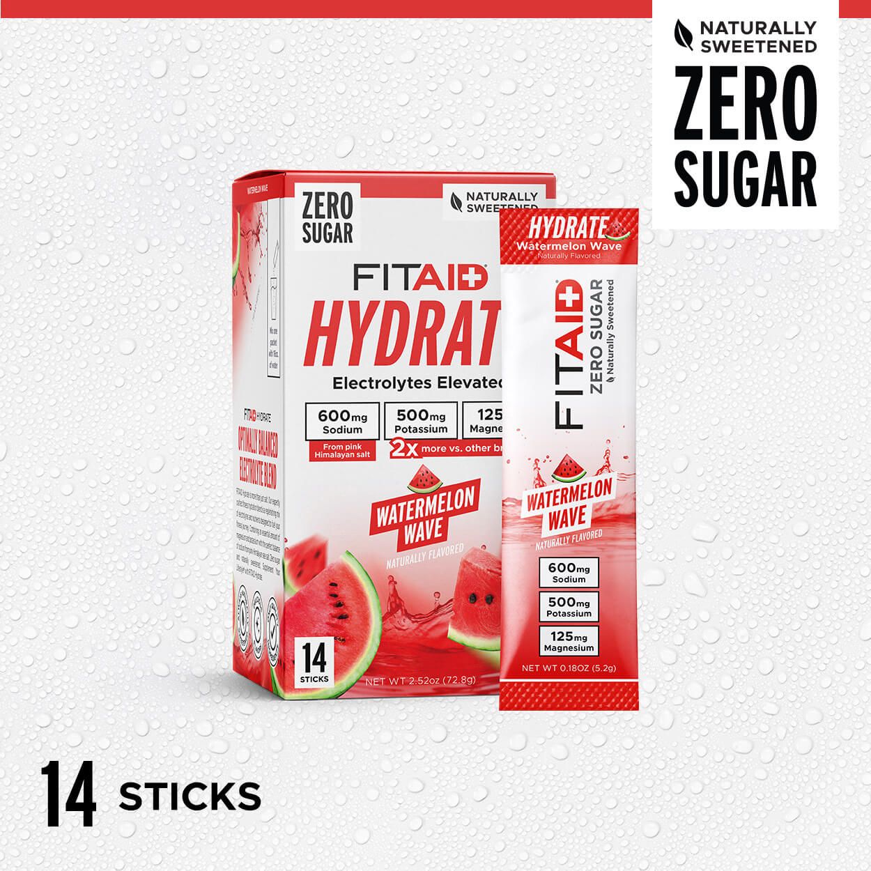 FitAid - Hydrate Electrolytes - 14 serving