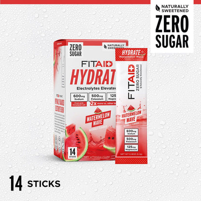 FitAid - Hydrate Electrolytes - 14 serving