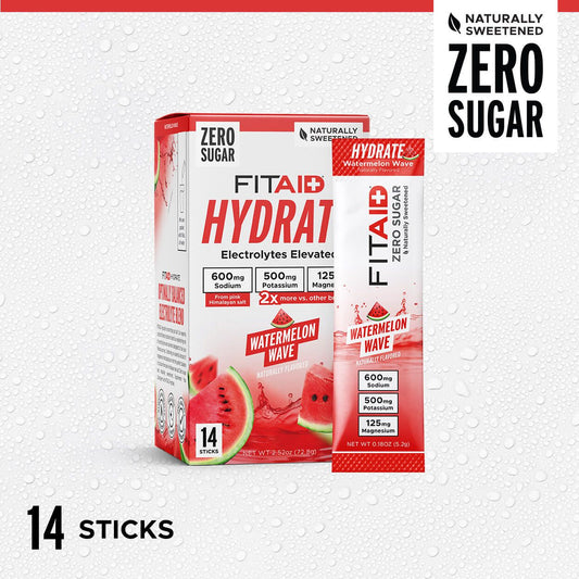 FitAid - Hydrate Electrolytes - 14 serving