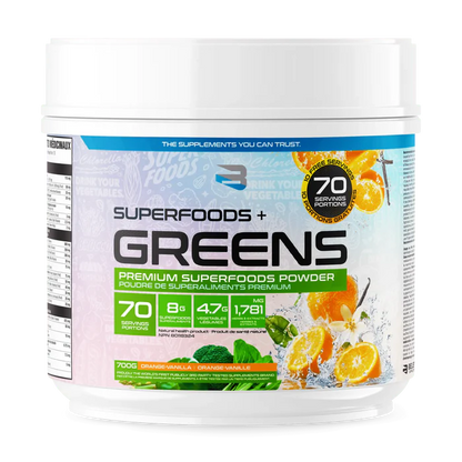 Believe - Superfood +  Greens 70 portions - 700g - 3 saveurs