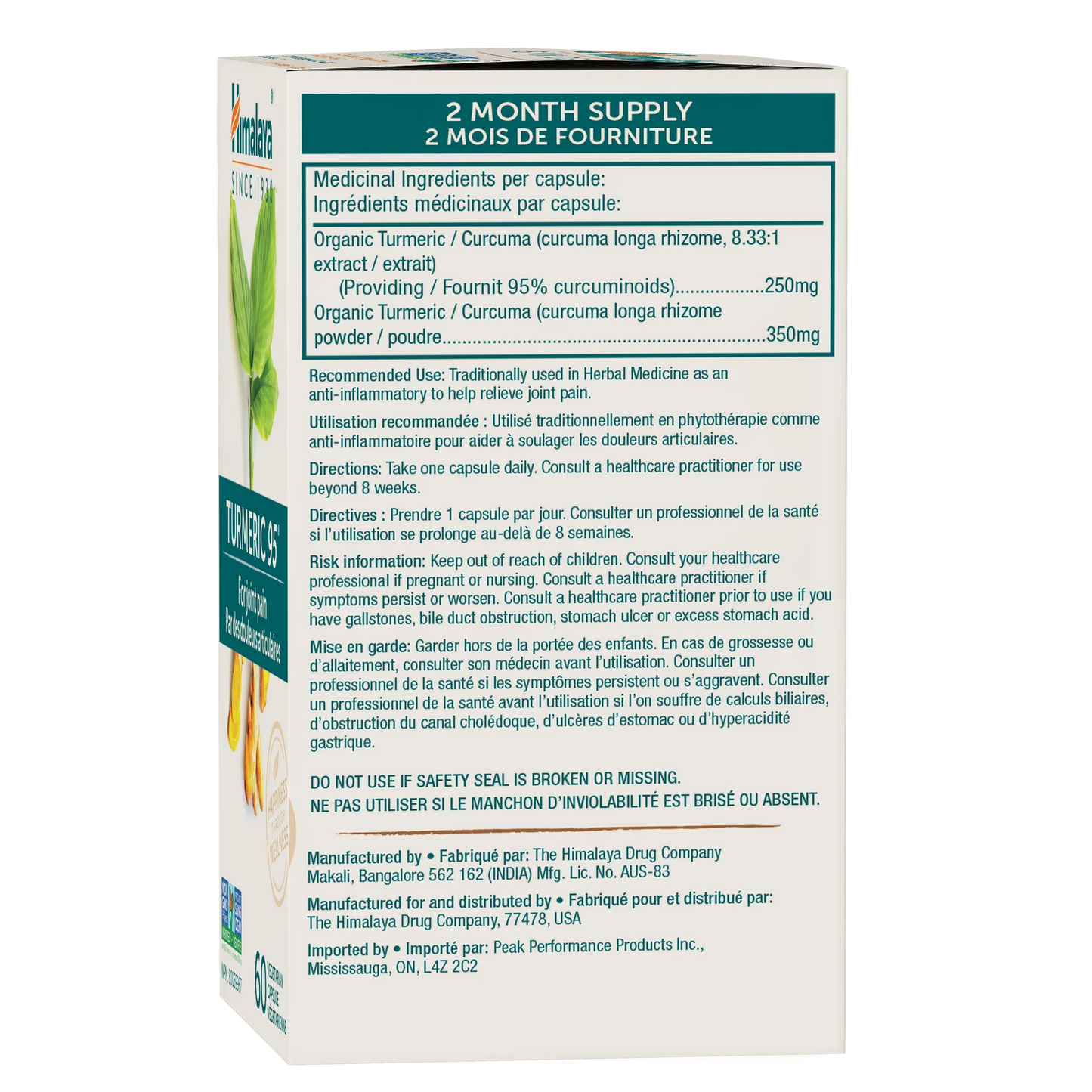 Himalaya Turmeric 95 - 60 Capsule