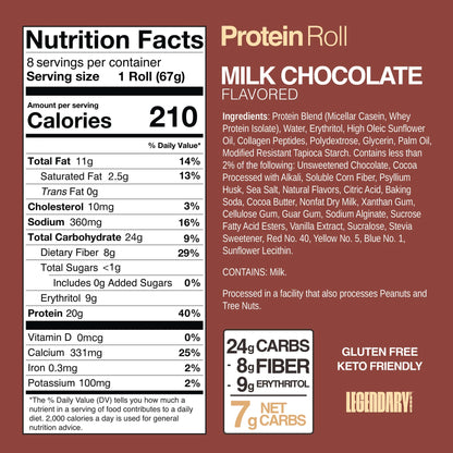 Legendary foods - Protein sweet roll - 63g - 2 saveurs