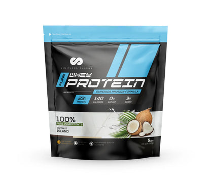 Limitless Pharma - Proteine Whey - 5lbs - 8 saveurs