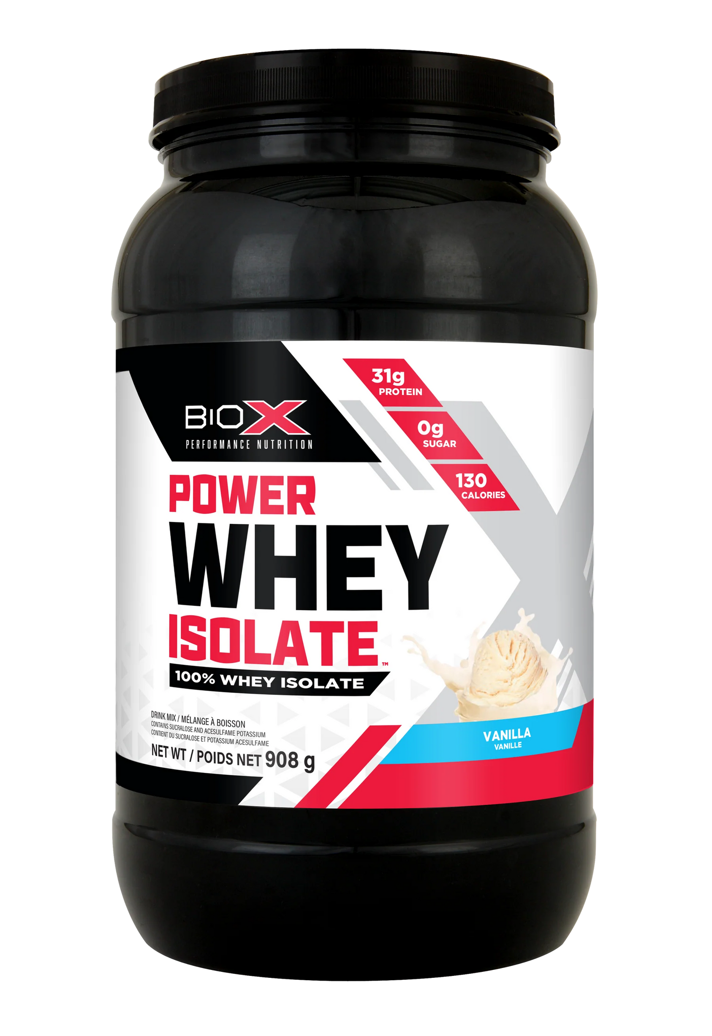 BioX - Power Whey Isolate - 2lbs - 7 saveurs