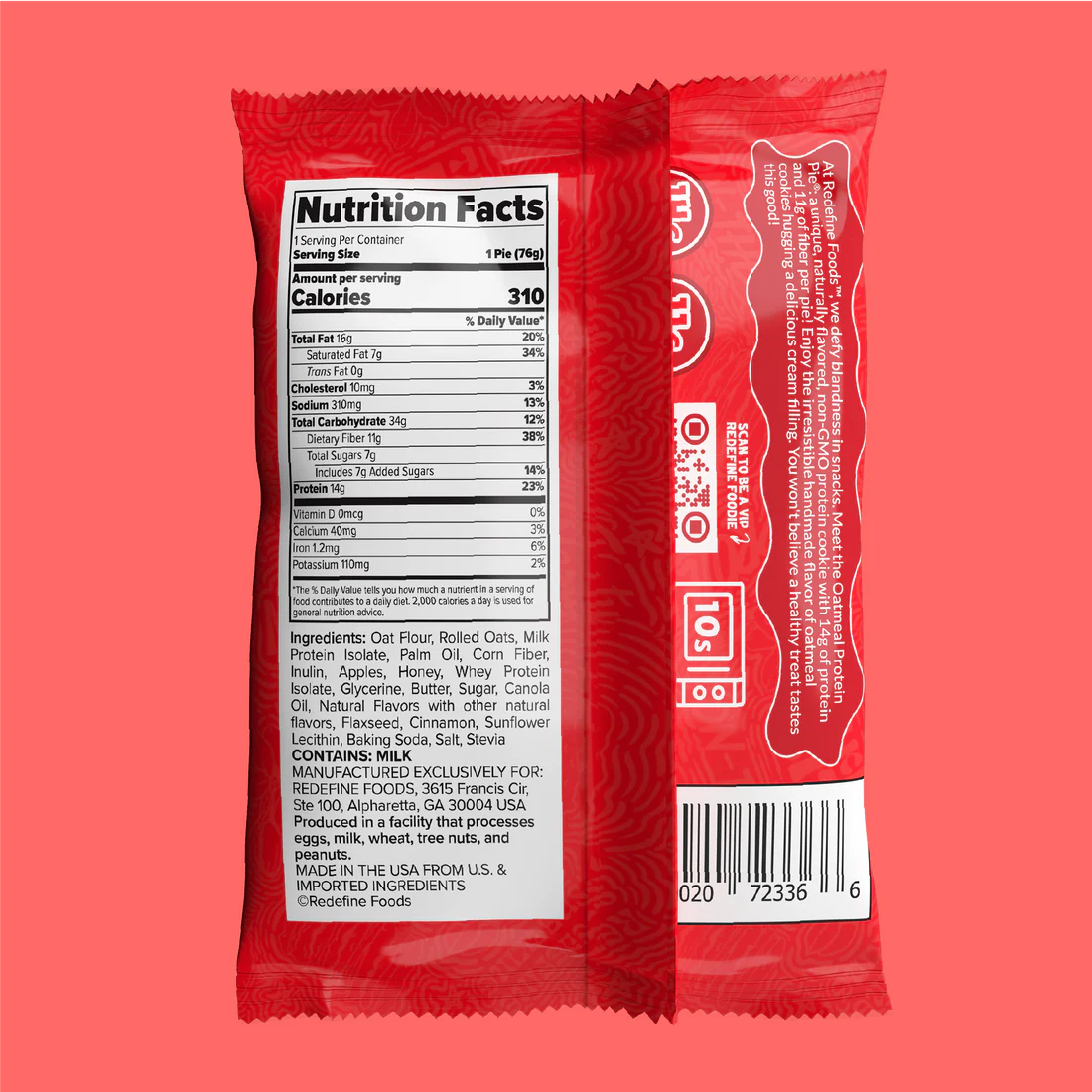 Redefine Foods - Oatmeal Protein Pie