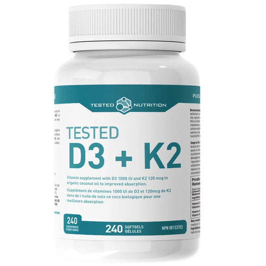 Tested Nutrition - Vitamin D3+K2 240 Caps