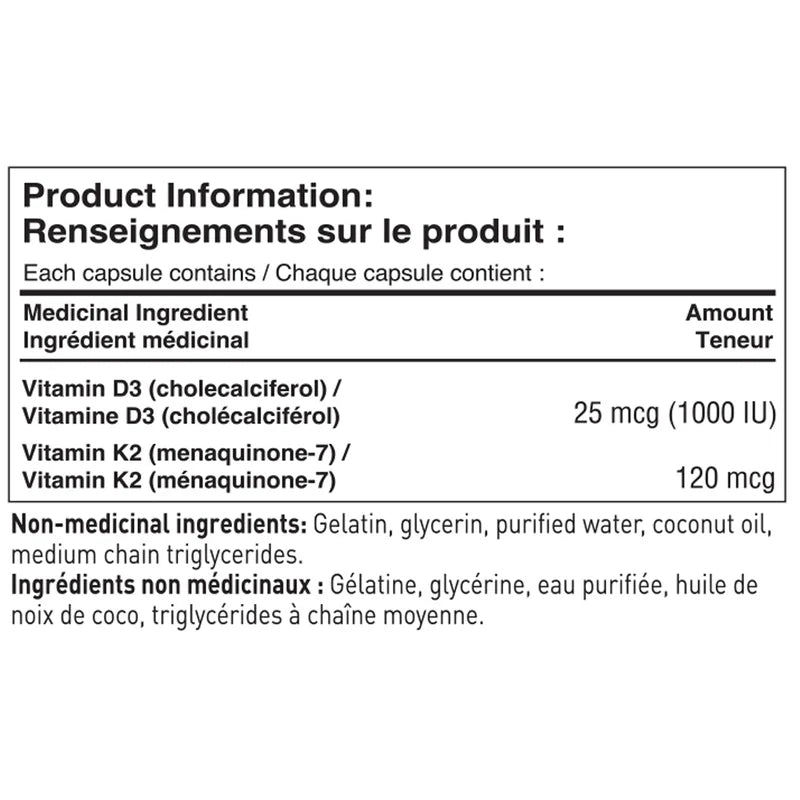 Tested Nutrition - Vitamin D3+K2 240 Caps