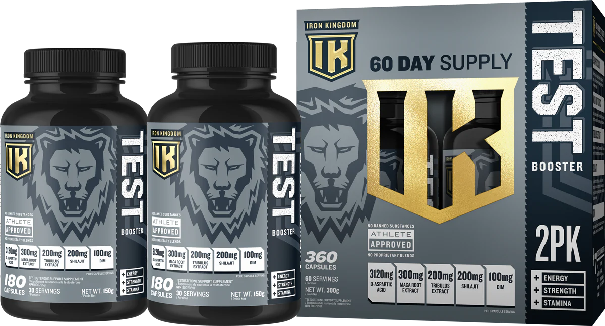 Iron Kingdom - Testo Booster - 2 packs - 360 capsules