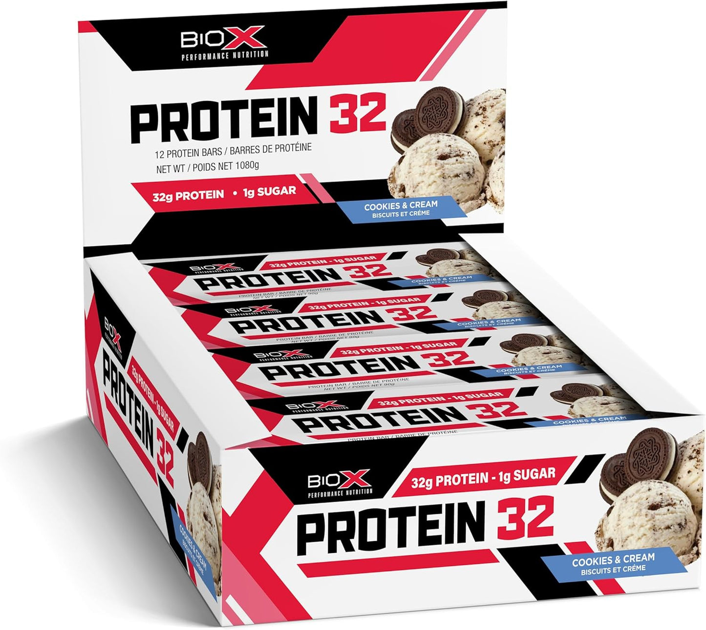 BioX - Protein 32 bars (Boîte de 12)