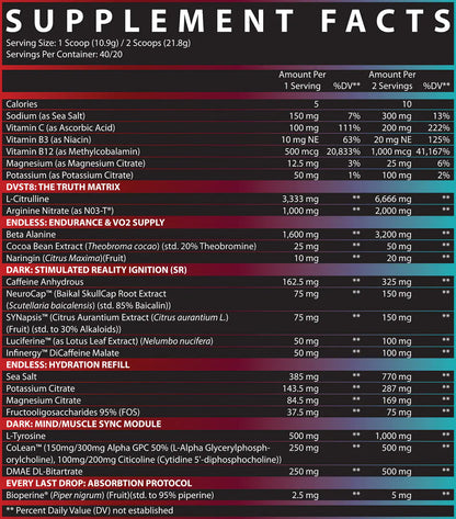 Inspired -  DVST8 Pre-Workout-40 Servings