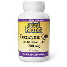 Natural factors - Coenzyme Q10 - 120 capsules