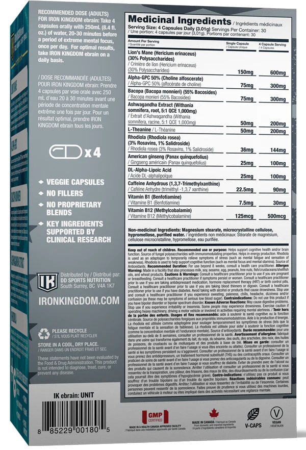 Iron Kingdom - Ebrain - 120 capsules